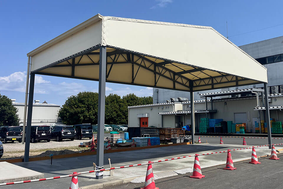 作業場用上屋テント